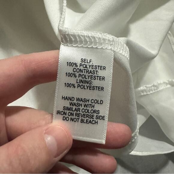 Lulus Dress‎ Made in the Crocheted White Skater Halter Neck Mini Dress Sz XS NEW - Picture 8 of 14